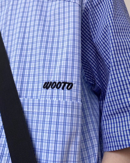 Grid Check Combination Shirt N0819