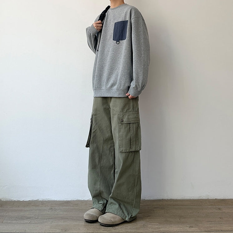 Pocket Accent Sweatshirt N1071