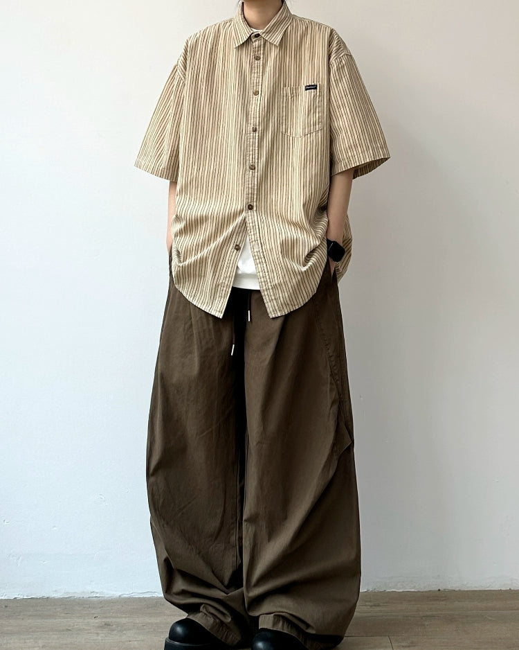 Natural Stripe Casual Shirt N0822