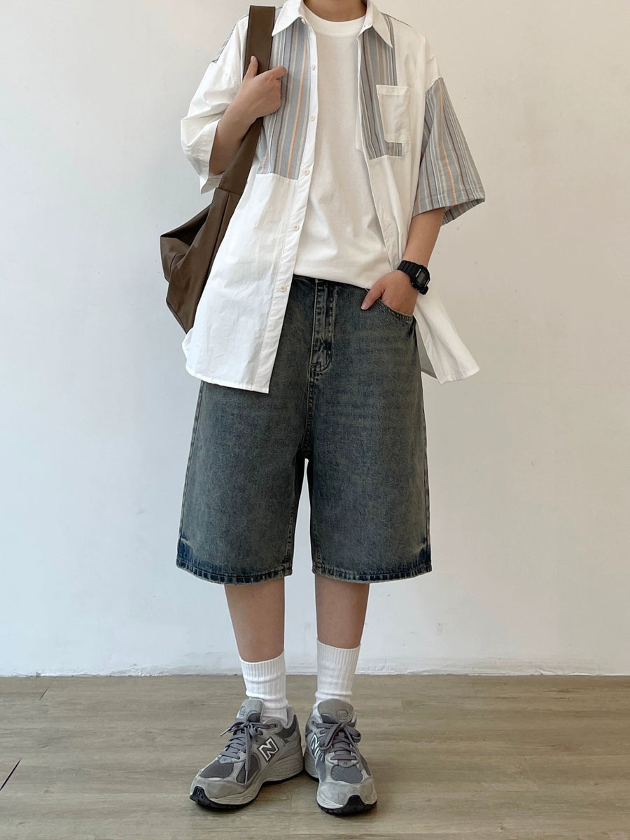 Straight Line Casual Jeans N0742