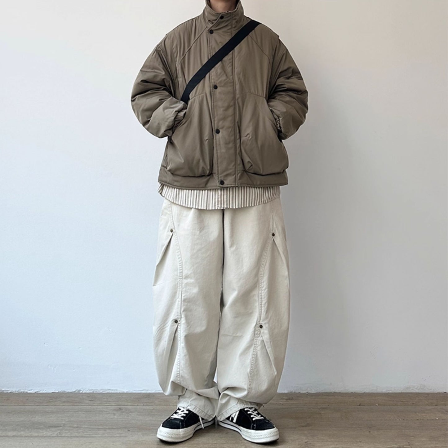 Volume Silhouette Stand Collar Jacket N0962