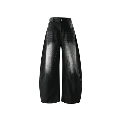 Vintage Wash Wide Denim Pants N0965