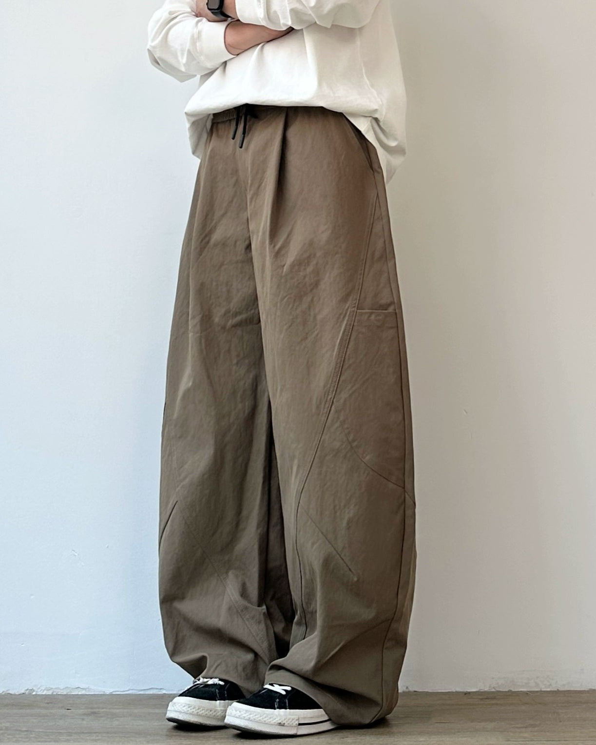 Retro Wide-Leg Casual Pants N0881