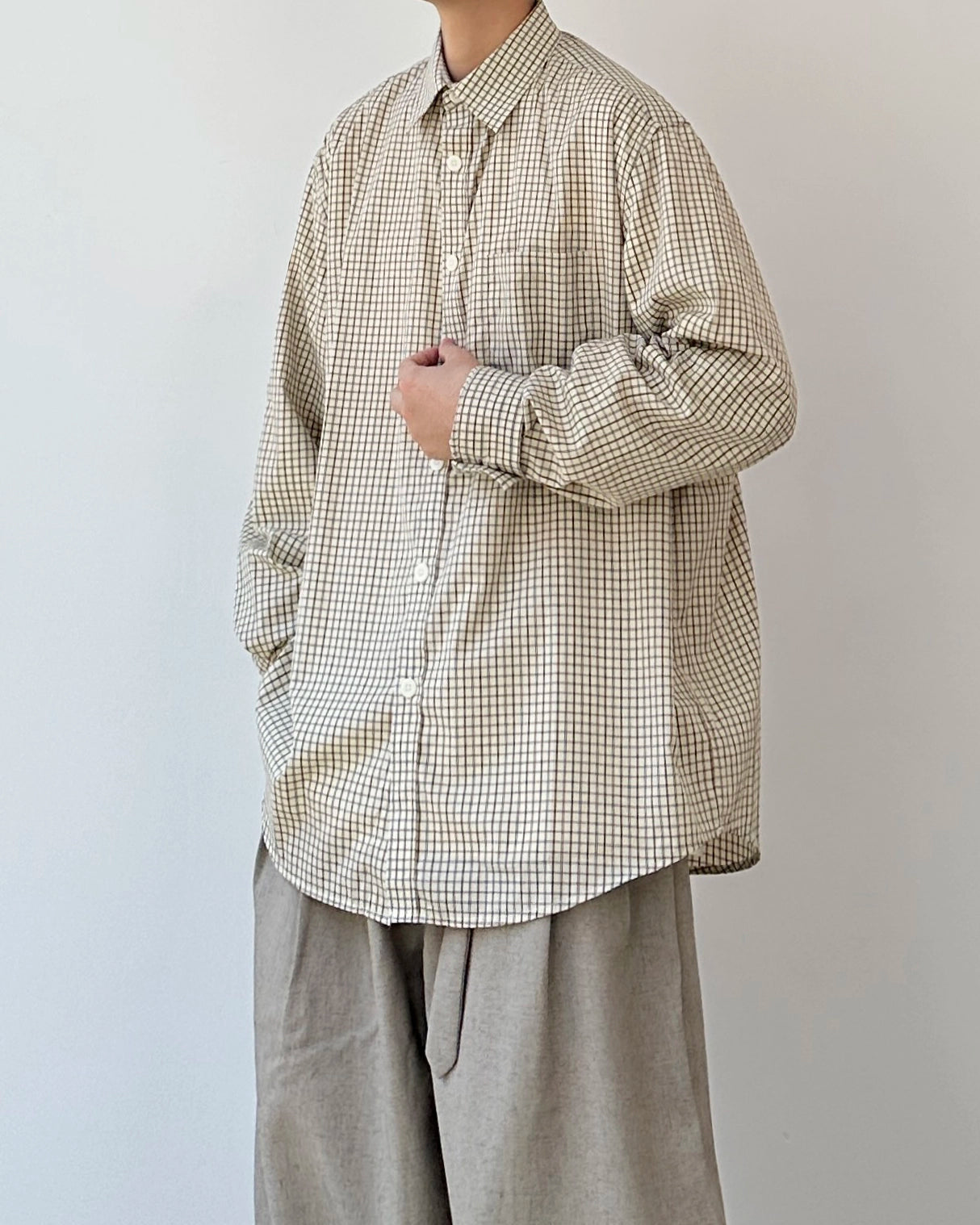 Plaid Casual Shirt Jacket N0891