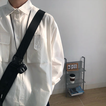 【OUTLET/即納】Casual Loose Long-sleeved Shirt N0378