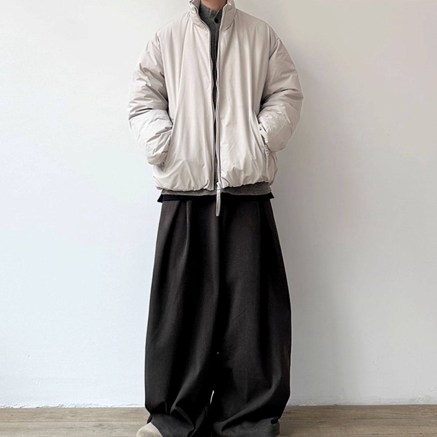 Drape Wide Balloon Pants N0975