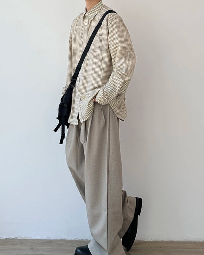 Plaid Casual Shirt Jacket N0891