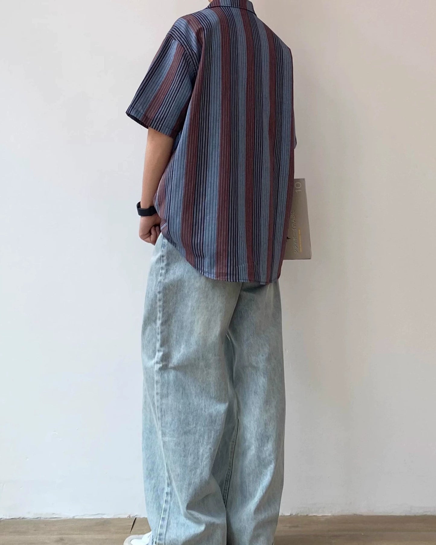 Multi Stripe Relaxed Shirt N0813