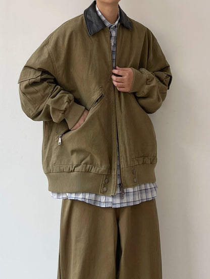 Retro Workwear Loose Fit Jacket N0611