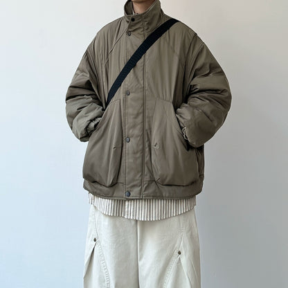 Volume Silhouette Stand Collar Jacket N0962