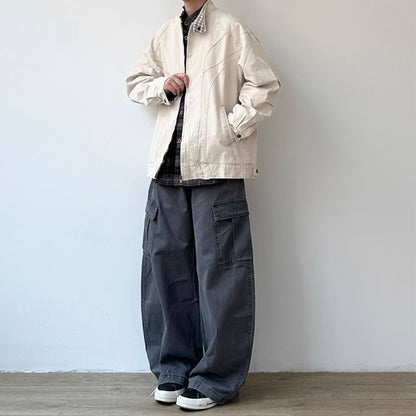 Curved Panel Work Design Jacket N0947