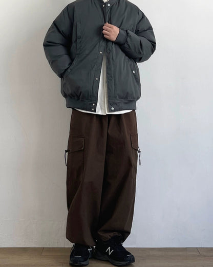 Retro Wide-Leg Drawstring Pants N0690