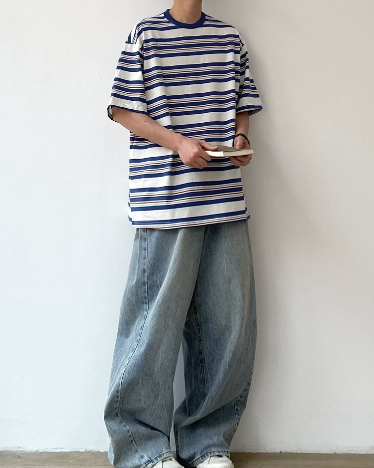 Clean Border Color Block T-Shirt N0800