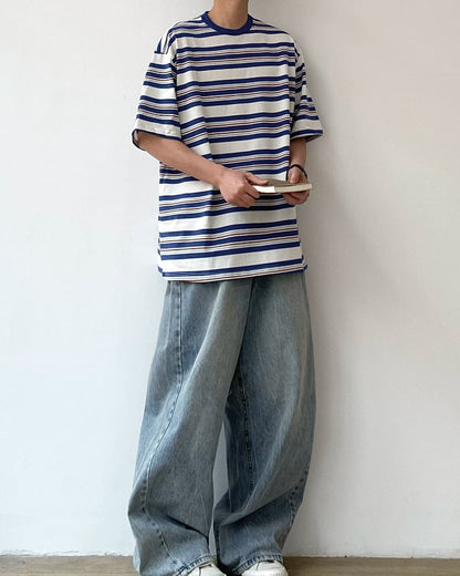 Clean Border Color Block T-Shirt N0800