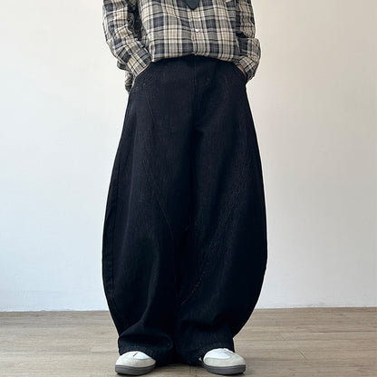 Volume Curve Wide Pants N1014