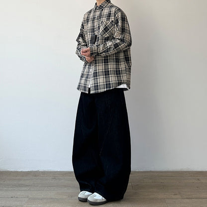 Volume Curve Wide Pants N1014