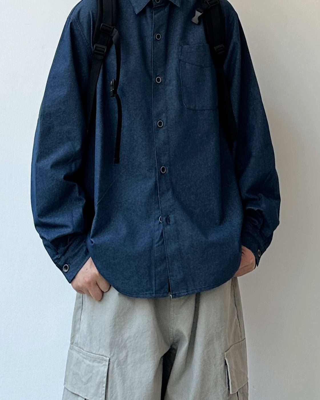 Relaxed Silhouette Basic Shirt N0908