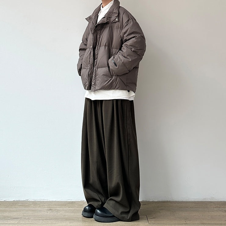 Volume Short Stand Collar Down Jacket N0959