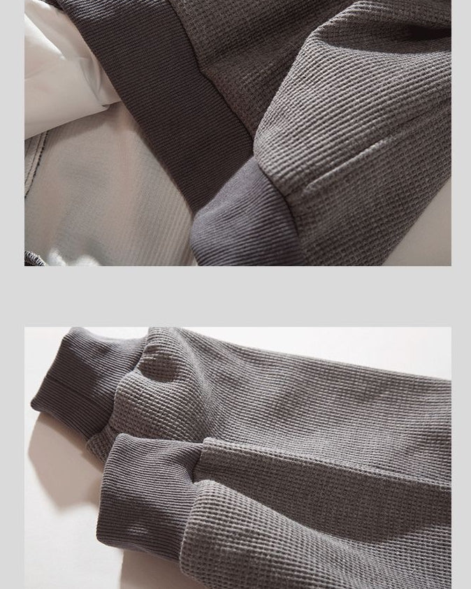 Retro Waffle Jacket - Stand-Up Collar Unisex N0612