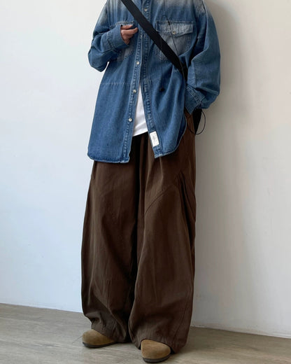 Drape Form Wide Pants N0682