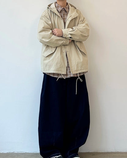 Retro Workwear Hooded Jacket  N0857