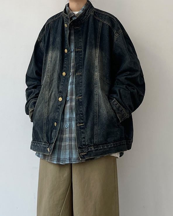 Vintage Wash Denim Jacket N0621