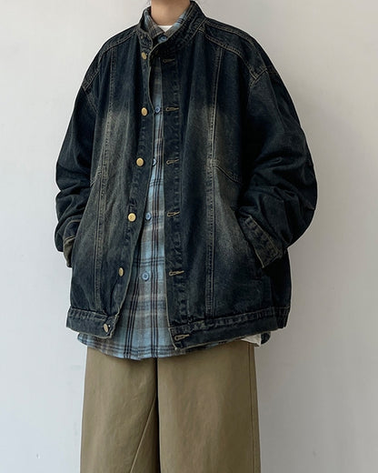 Vintage Wash Denim Jacket N0621