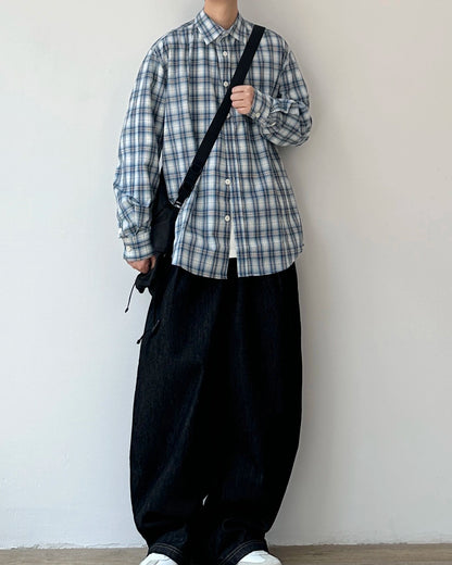 Retro Plaid Casual Shirt N0890