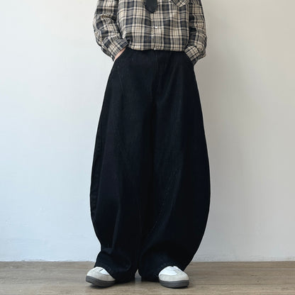 Volume Curve Wide Pants N1014
