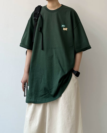 One Point Message Short Sleeve T-Shirt N0796