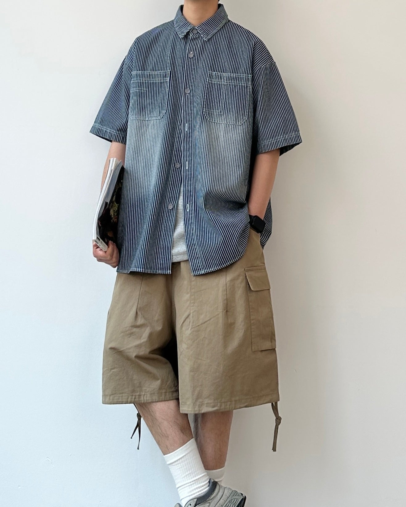 Striped Short Sleeve Shirt N0805