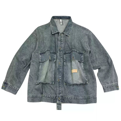 Washed Loose Denim Jacket N0412