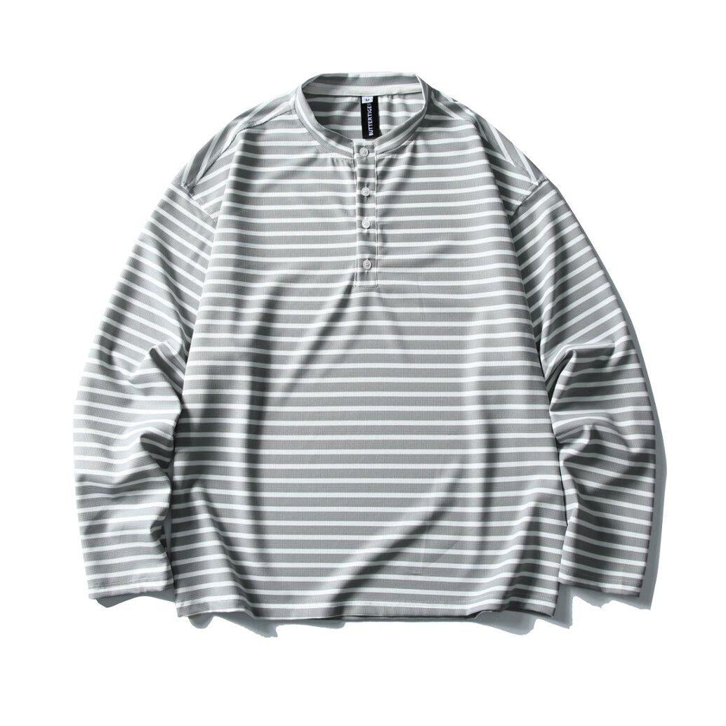 Loose Border Long Sleeve T-shirt N1073