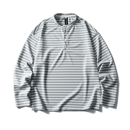 Loose Border Long Sleeve T-shirt N1073