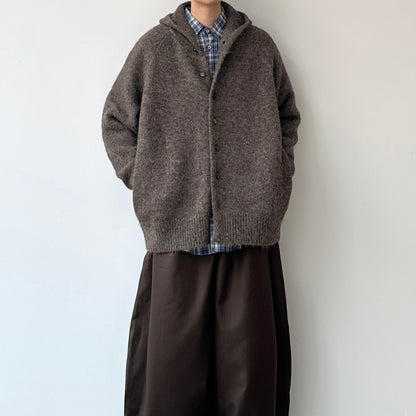 Relaxed Silhouette Button Cardigan N0950