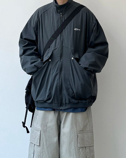 Volume Silhouette Zip Up Jacket N0916