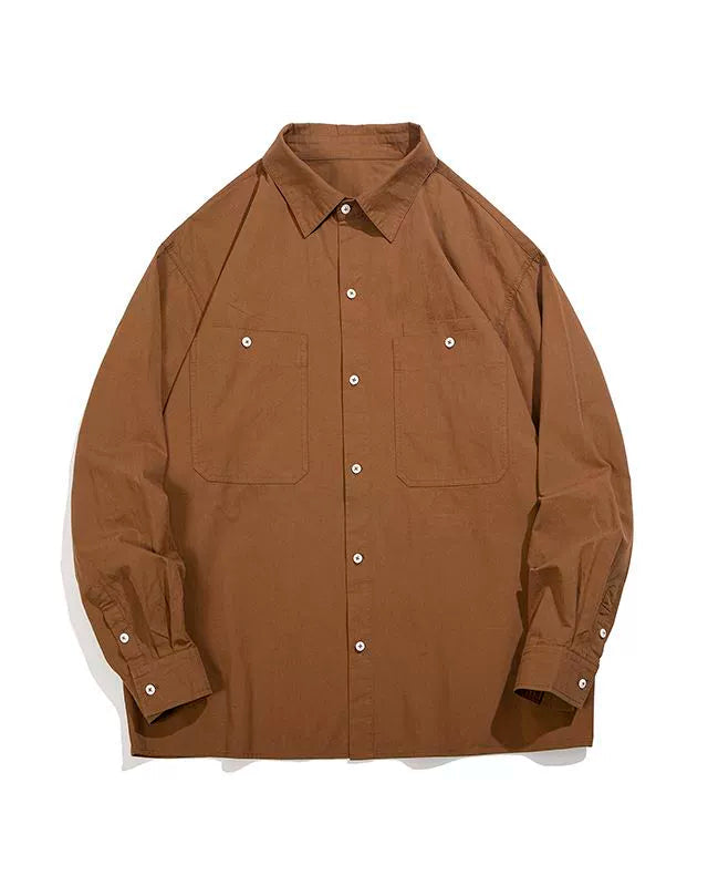 Natural Color Oversized Shirt N0714