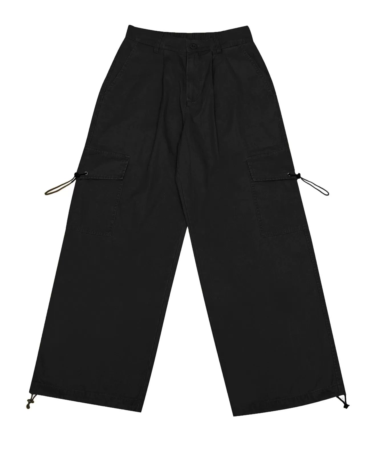 Retro Wide-Leg Drawstring Pants N0690