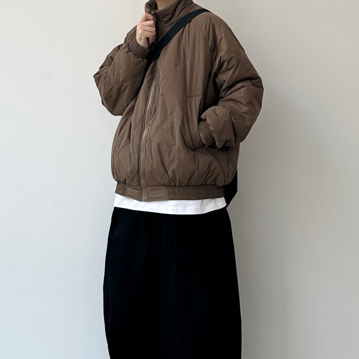 【OUTLET/即納】Soft Matte Quilting Jacket N0969