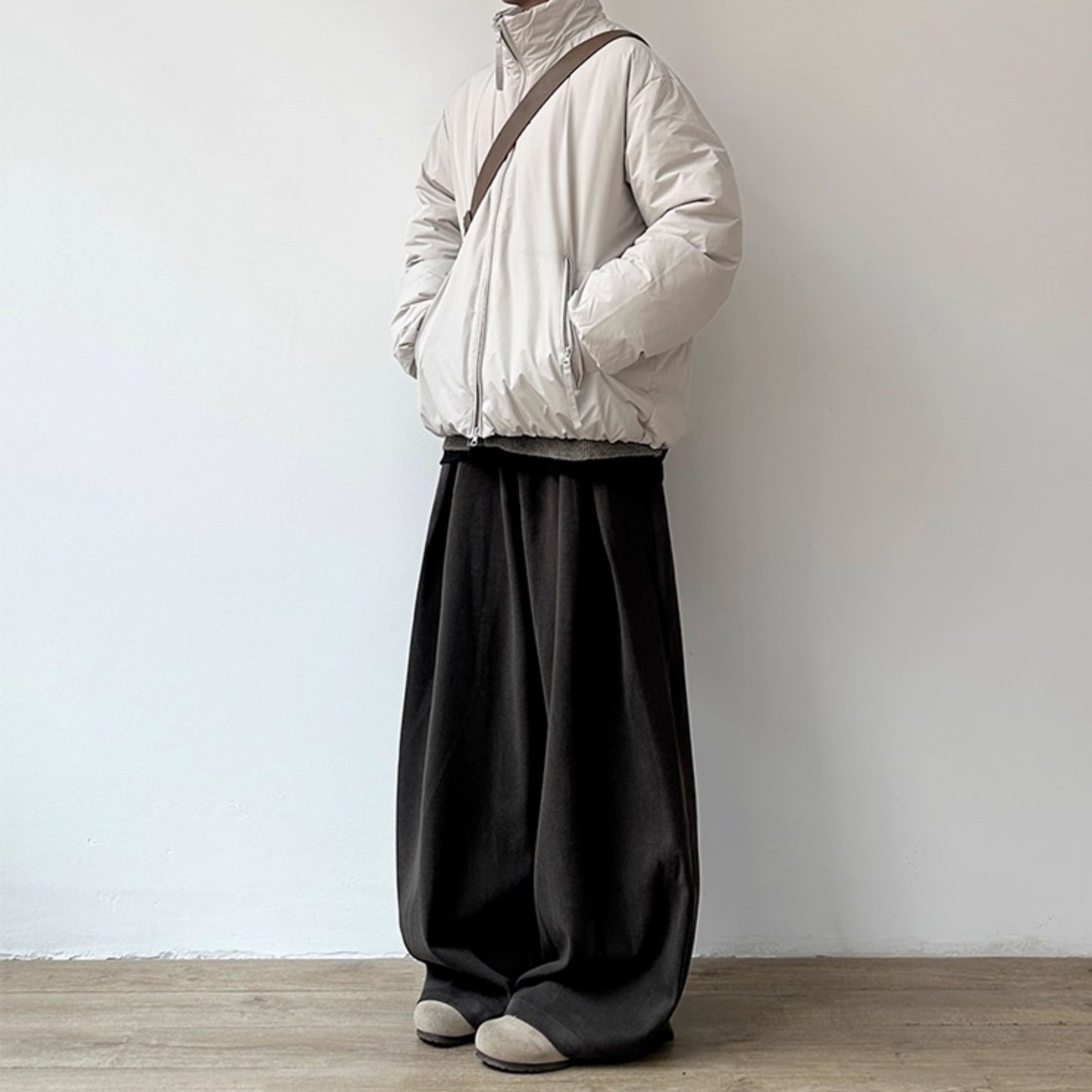 Volume Silhouette Stand Collar Jacket N0973