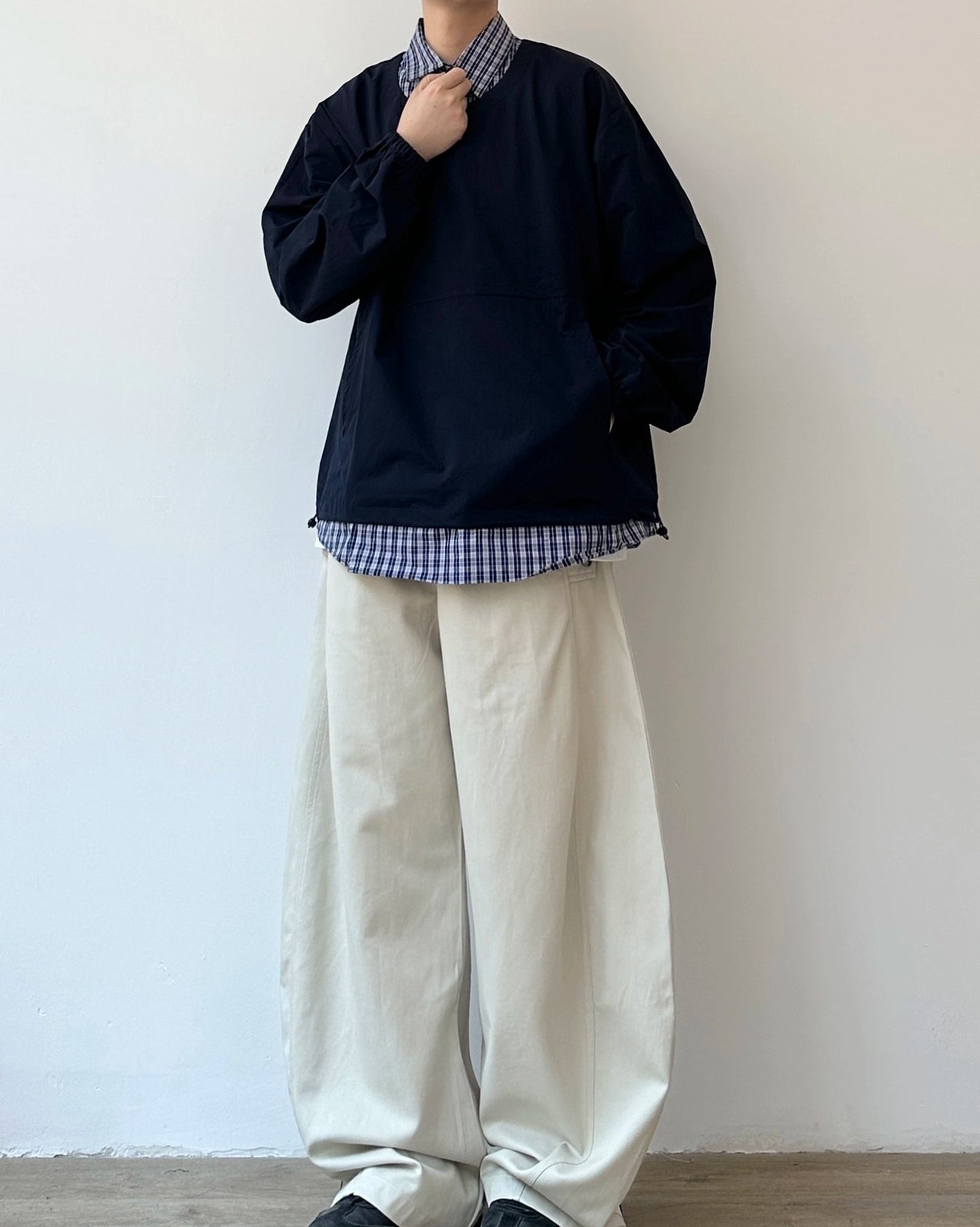 Retro Plaid Layered Shirt N0850