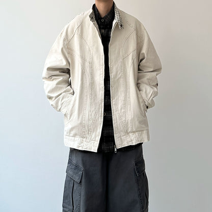 Curved Panel Work Design Jacket N0947