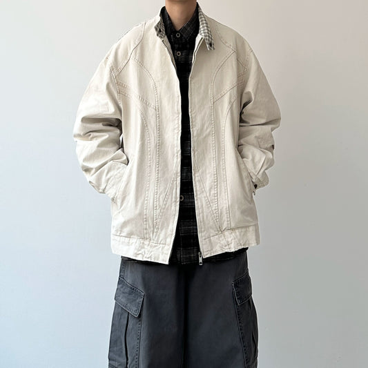 Curved Panel Work Design Jacket N0947