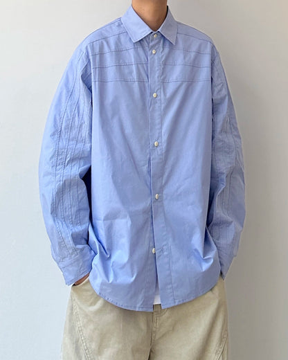 Stitch Line Lose Shirt N0858