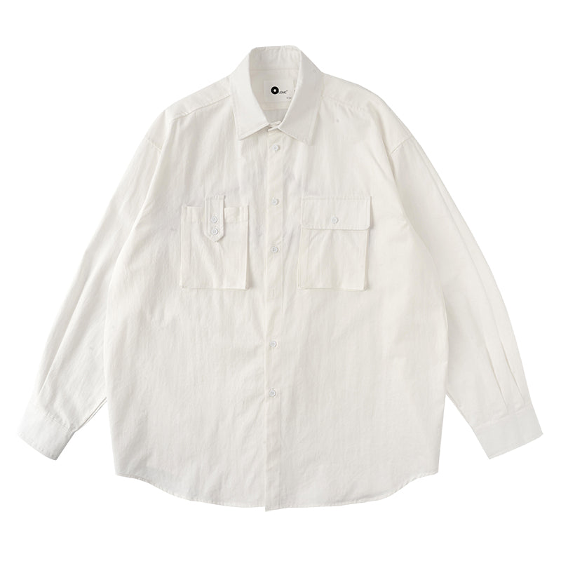 【OUTLET/即納】Casual Loose Long-sleeved Shirt N0378