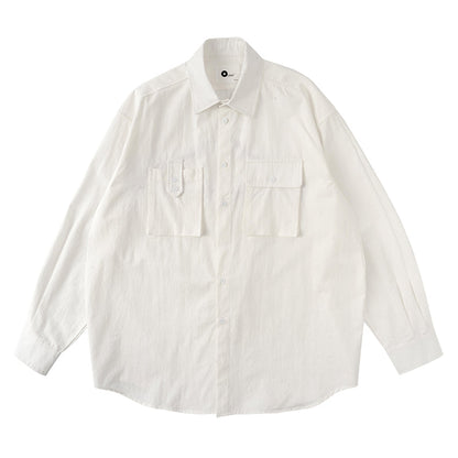 【OUTLET/即納】Casual Loose Long-sleeved Shirt N0378