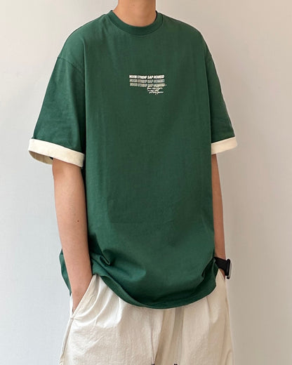 Character Print Short Sleeve T-shirt N0786