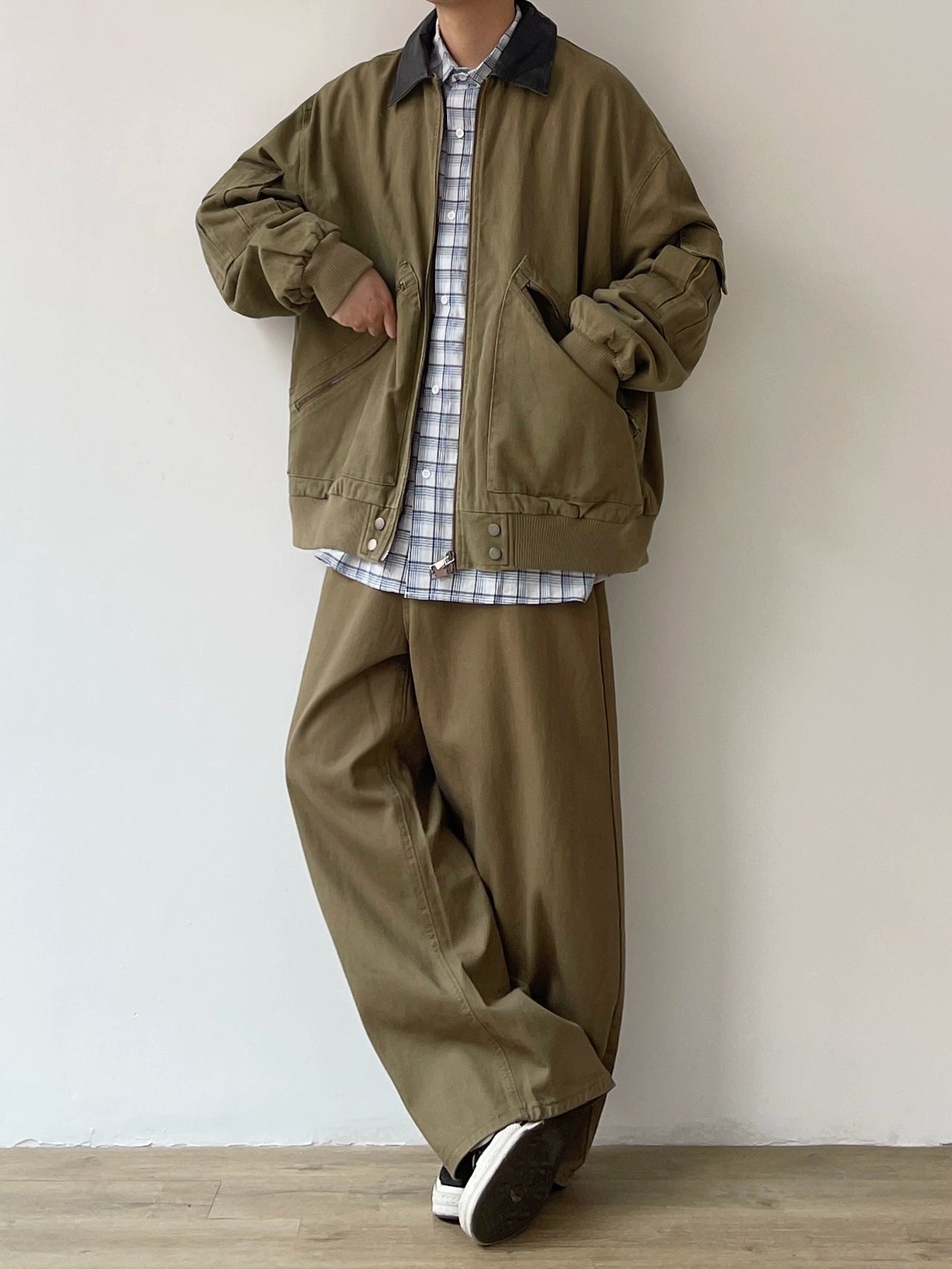 Retro Workwear Loose Fit Jacket N0611