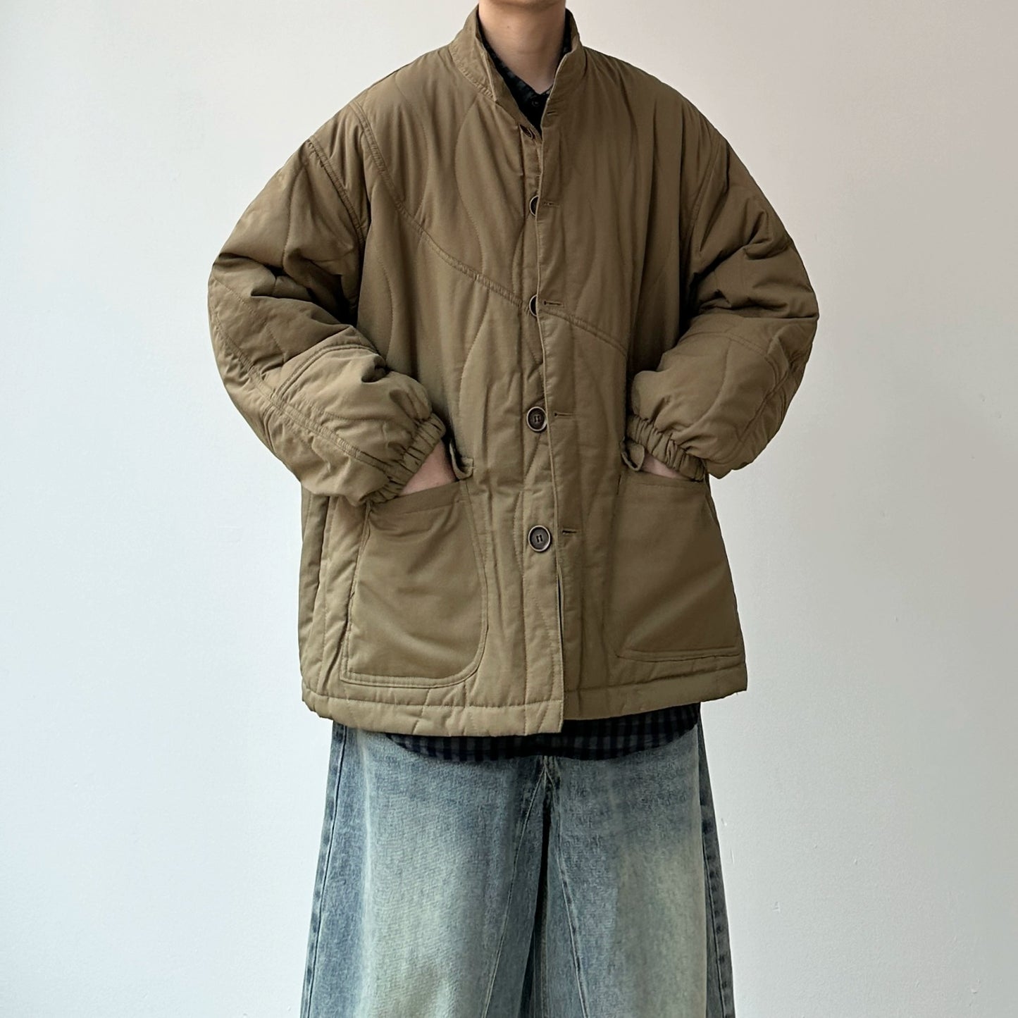 Military Line Quilting Jacket N0966