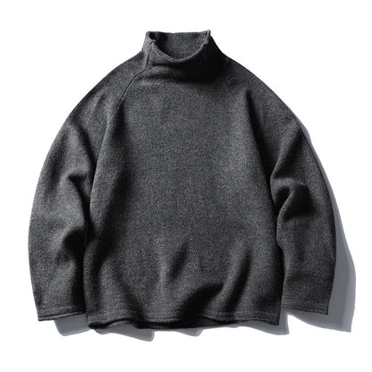 Mock Neck Minimal Long Sleeve Top N1023